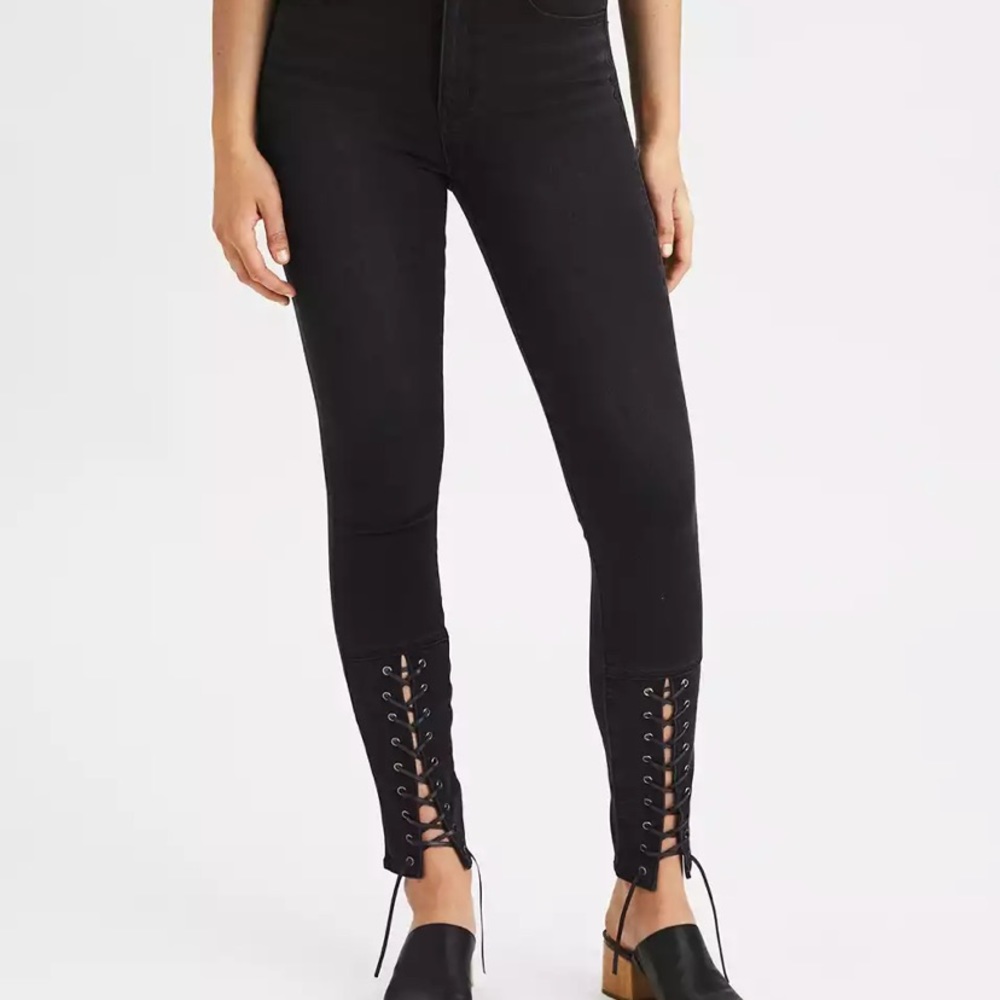 American Eagle Lace-Up Jeggings